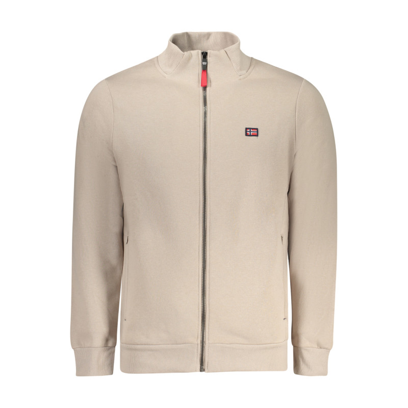 NORUEGA 1963 SUDADERA BEIGE CON CREMALLERA PARA HOMBRE