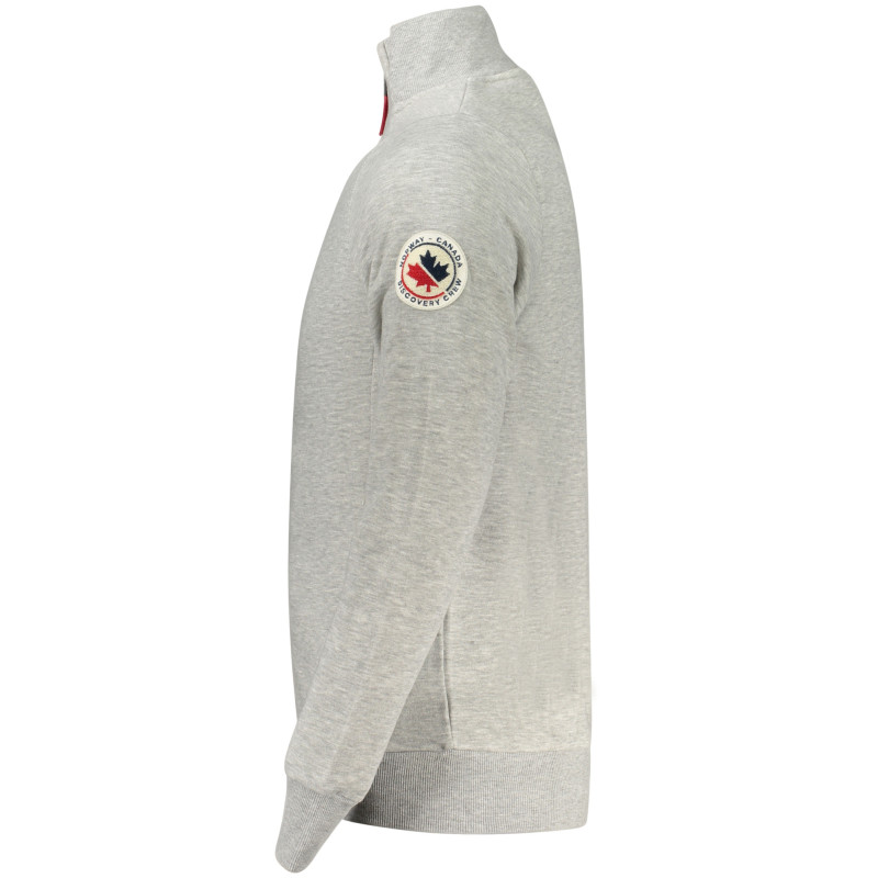 NORWAY 1963 FELPA CON ZIP UOMO GRIGIO