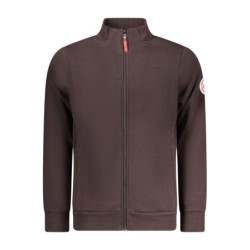 NORWAY 1963 MEN'S BROWN ZIP-UP SWEATSHIRT