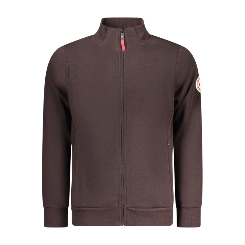 NORWAY 1963 FELPA CON ZIP UOMO MARRONE