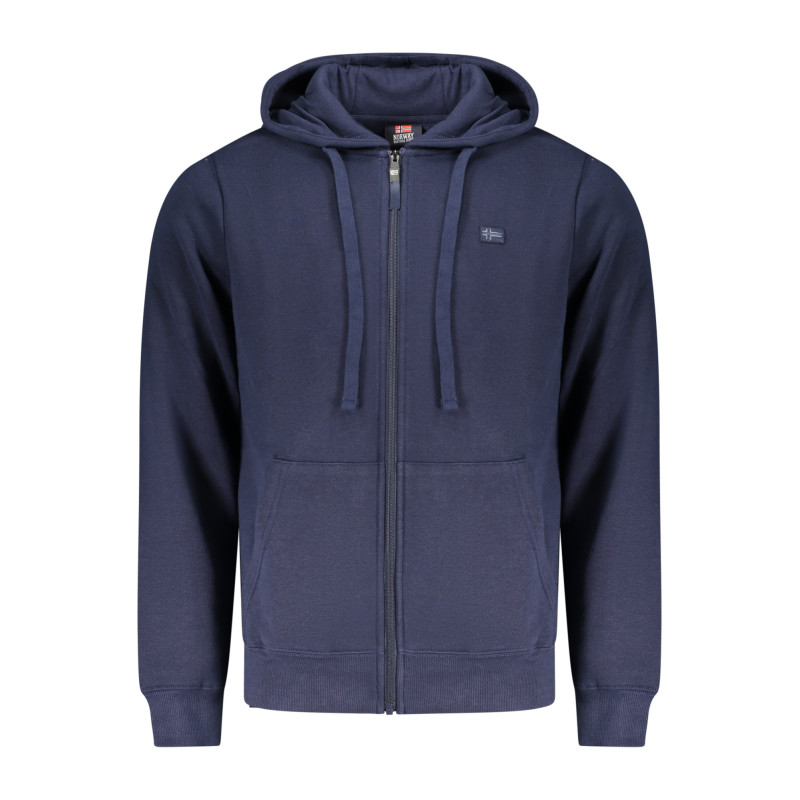 SUDADERA AZUL CON CREMALLERA PARA HOMBRE NORWAY 1963
