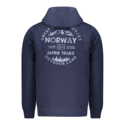 NORWAY 1963 MEN'S BLUE ZIP-UP SWEATSHIRT