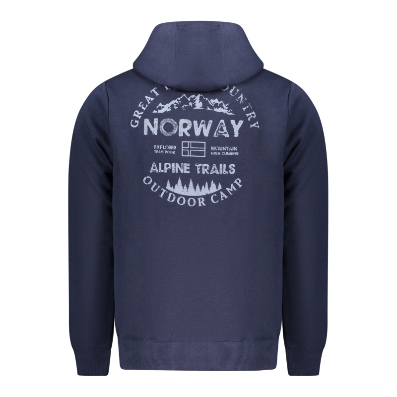 NORWEGEN 1963 HERREN BLAUES SWEATSHIRT MIT REISSVERSCHLUSS
