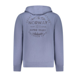 SUDADERA AZUL CON CREMALLERA PARA HOMBRE NORWAY 1963