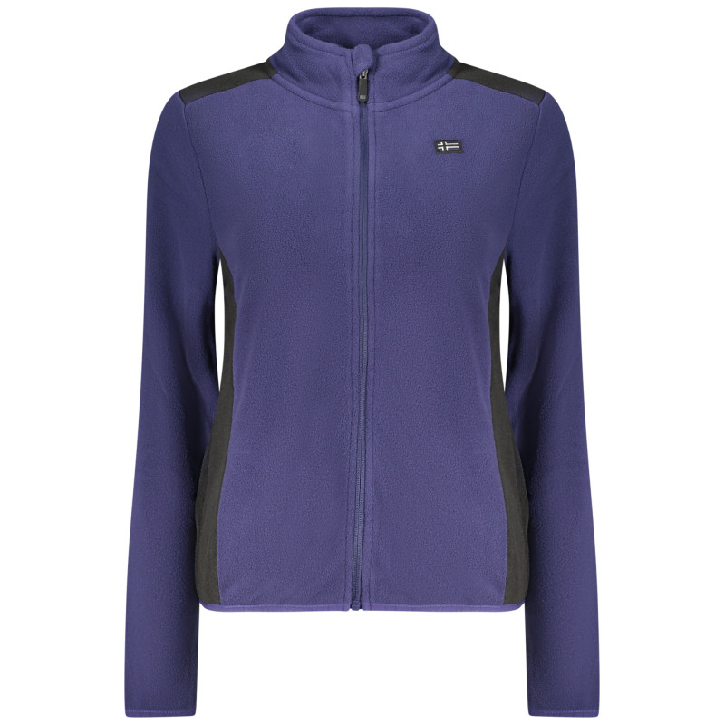 NORWEGEN 1963 BLAUES DAMEN-SWEATSHIRT MIT REISSVERSCHLUSS