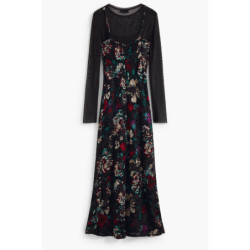 DESIGUAL LANGES SCHWARZES DAMENKLEID