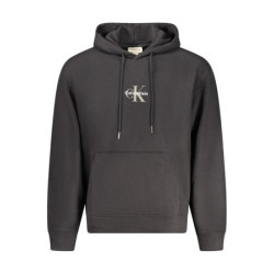 CALVIN KLEIN MEN'S BLACK ZIP-UP SWEATSHIRT