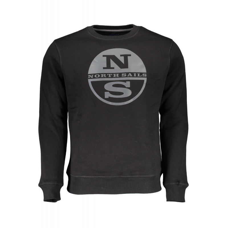 SWEAT-SHIRT HOMME NOIR SANS ZIP NORTH SAILS