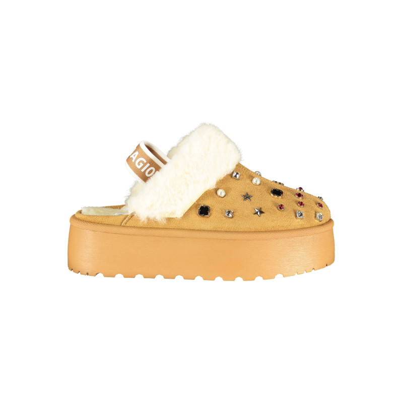 LAURA BIAGIOTTI DAMEN-WINTER-CLOGS, BRAUN