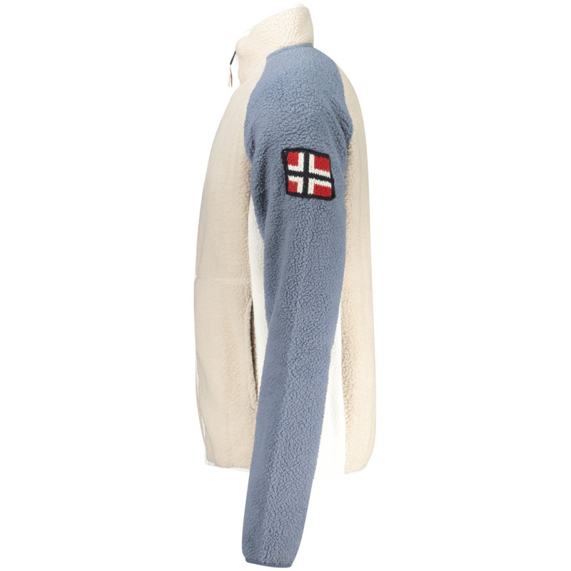 NORWAY 1963 FELPA CON ZIP UOMO BEIGE