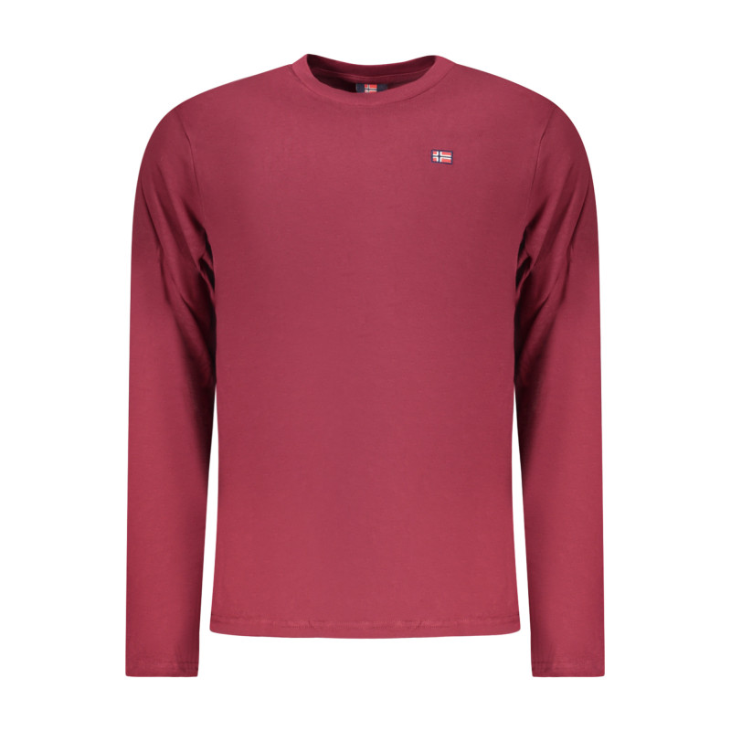 T-SHIRT À MANCHES LONGUES HOMME NORVÈGE 1963, ROUGE