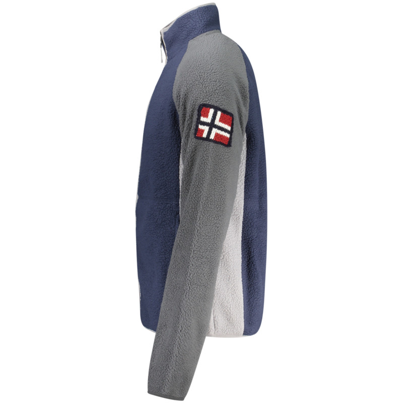 SUDADERA AZUL CON CREMALLERA PARA HOMBRE NORWAY 1963