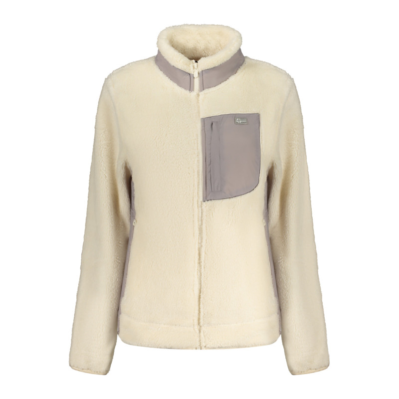 SUDADERA BLANCA CON CREMALLERA PARA MUJER NORUEGA 1963