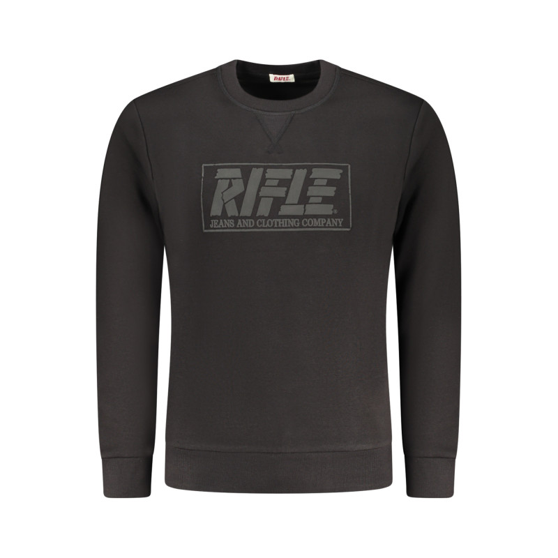 SUDADERA CON CREMALLERA NEGRA PARA HOMBRE RIFLE