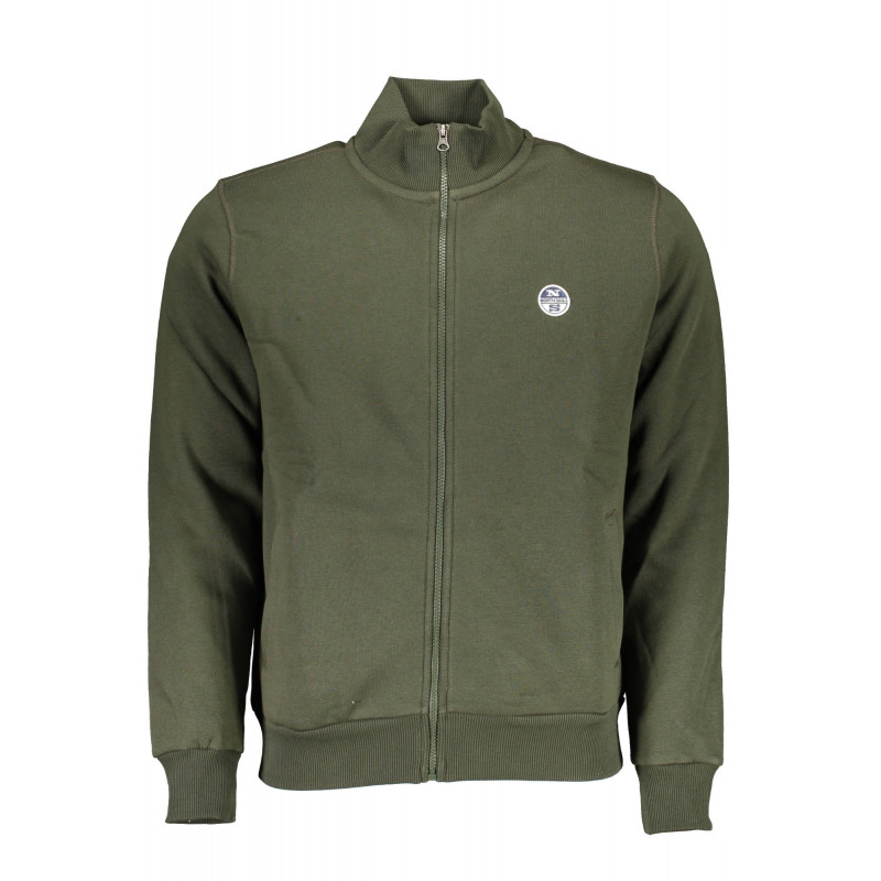SUDADERA NORTH SAILS VERDE CON CREMALLERA PARA HOMBRE