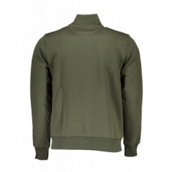 NORTH SAILS MEN'S GREEN ZIPPED SWEATSHIRT