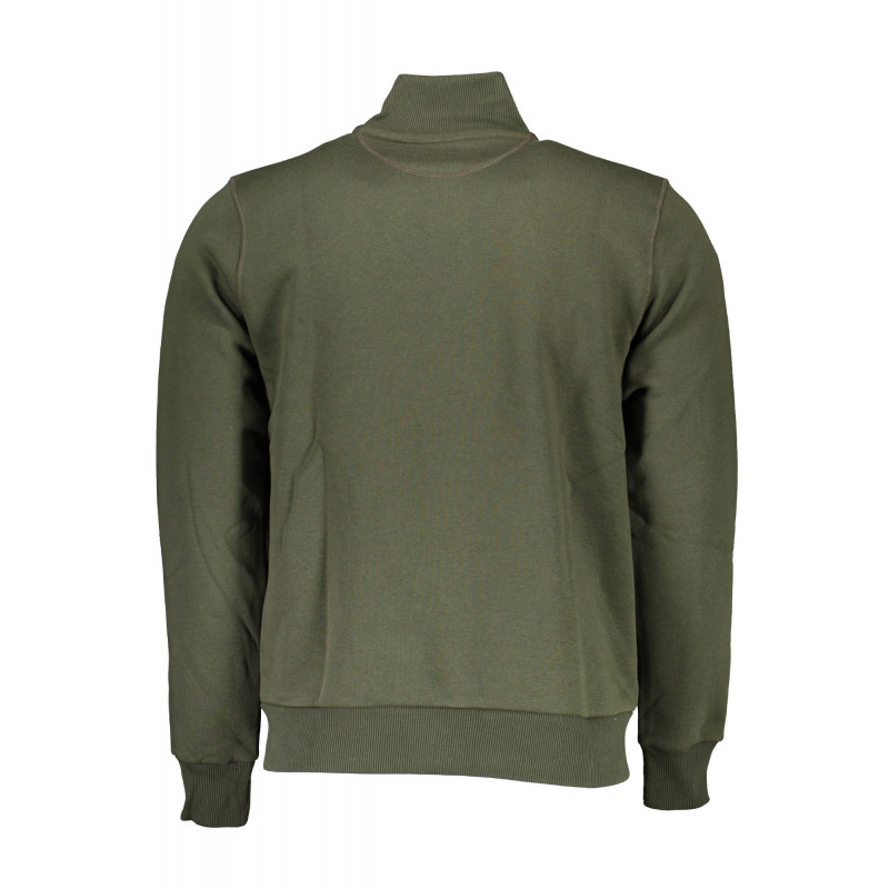 NORTH SAILS MEN'S GREEN ZIPPED SWEATSHIRT