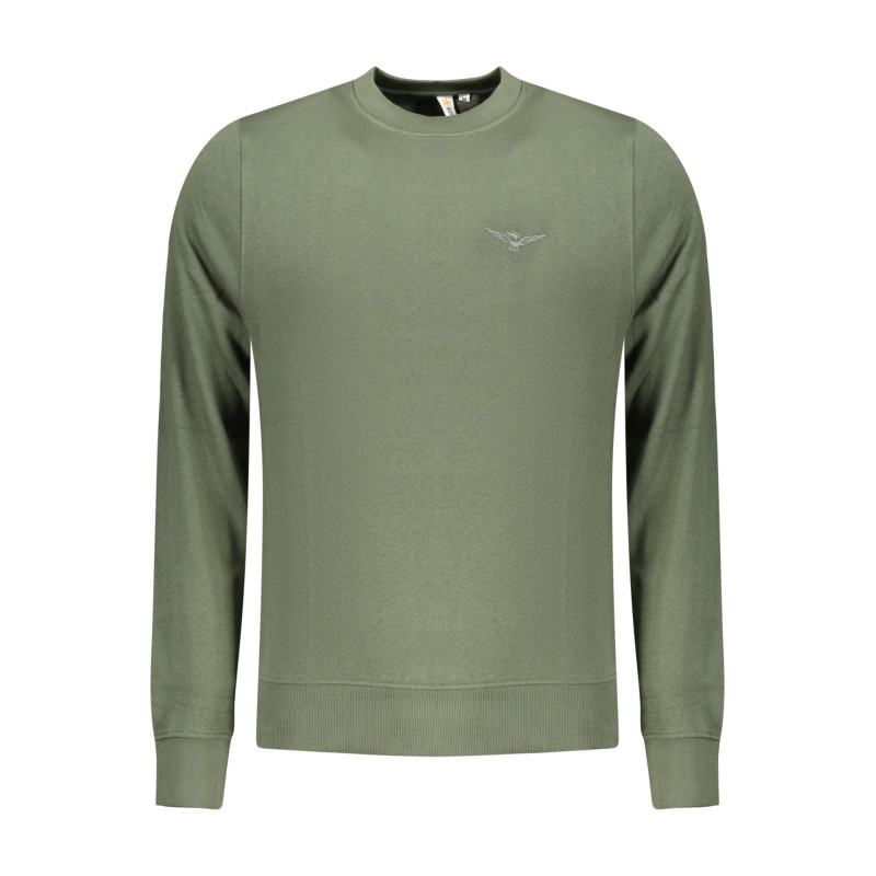 SUDADERA CON CREMALLERA PARA HOMBRE DE LA ACADEMIA MILITAR, VERDE