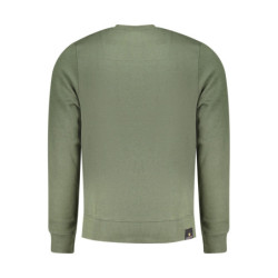 MILITARY ACADEMY HERREN-SWEATSHIRT MIT REISSVERSCHLUSS, GRÜN