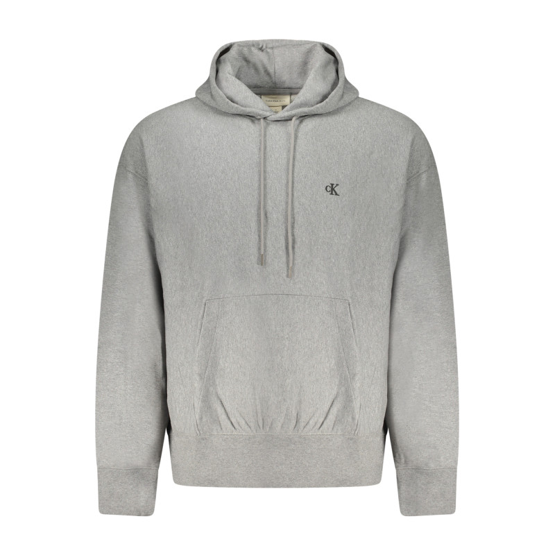 SWEAT-SHIRT GRIS À FERMETURE ÉCLAIR CALVIN KLEIN POUR HOMME
