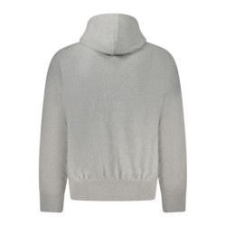 CALVIN KLEIN MEN'S GRAY ZIP-UP SWEATSHIRT