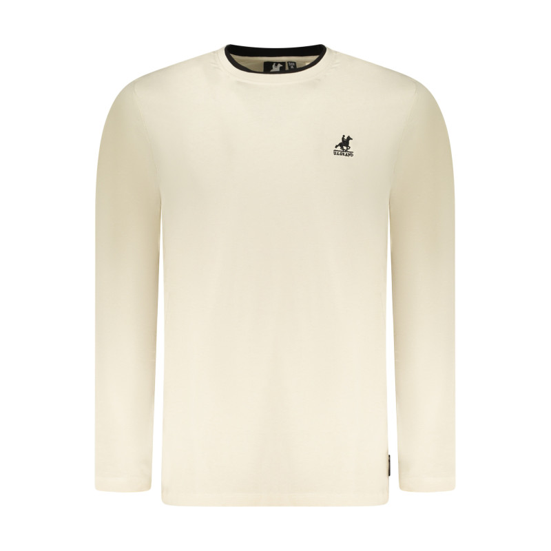 T-shirt beige à manches longues pour homme US GRAND