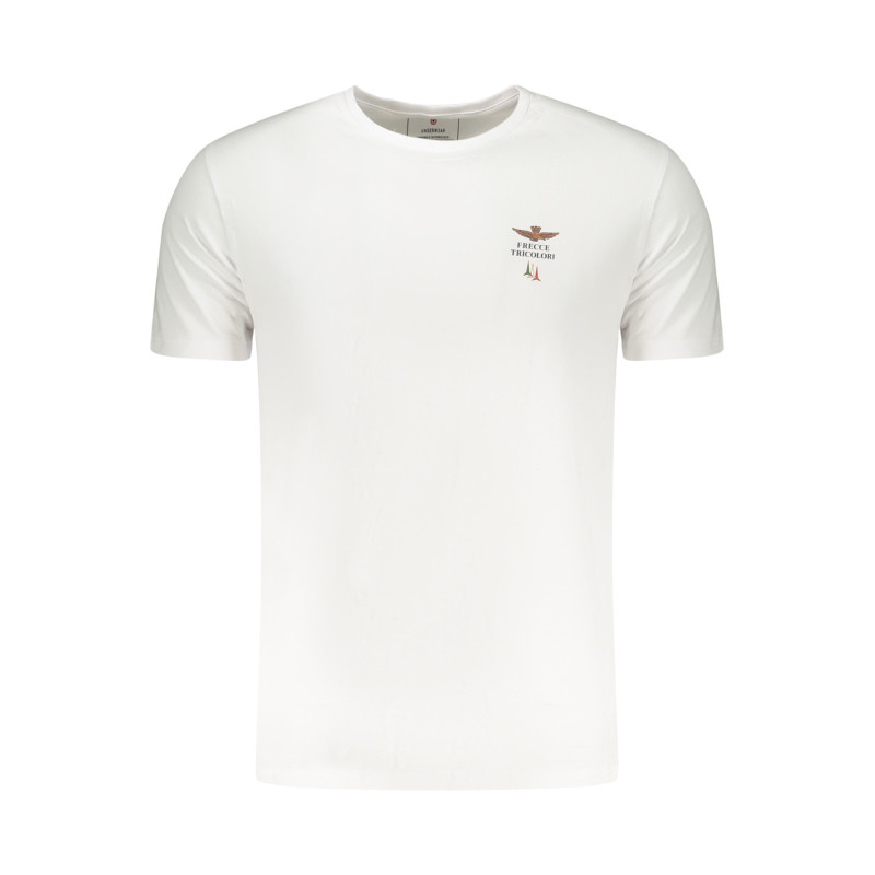 AERONAUTICA MILITARE Herren-Outdoor-T-Shirt, weiß