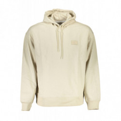 CALVIN KLEIN SWEAT SANS ZIP HOMME BEIGE