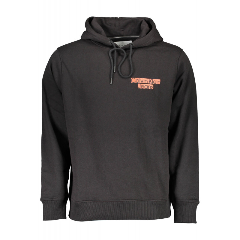 SUDADERA CALVIN KLEIN SIN CREMALLERA NEGRO HOMBRE