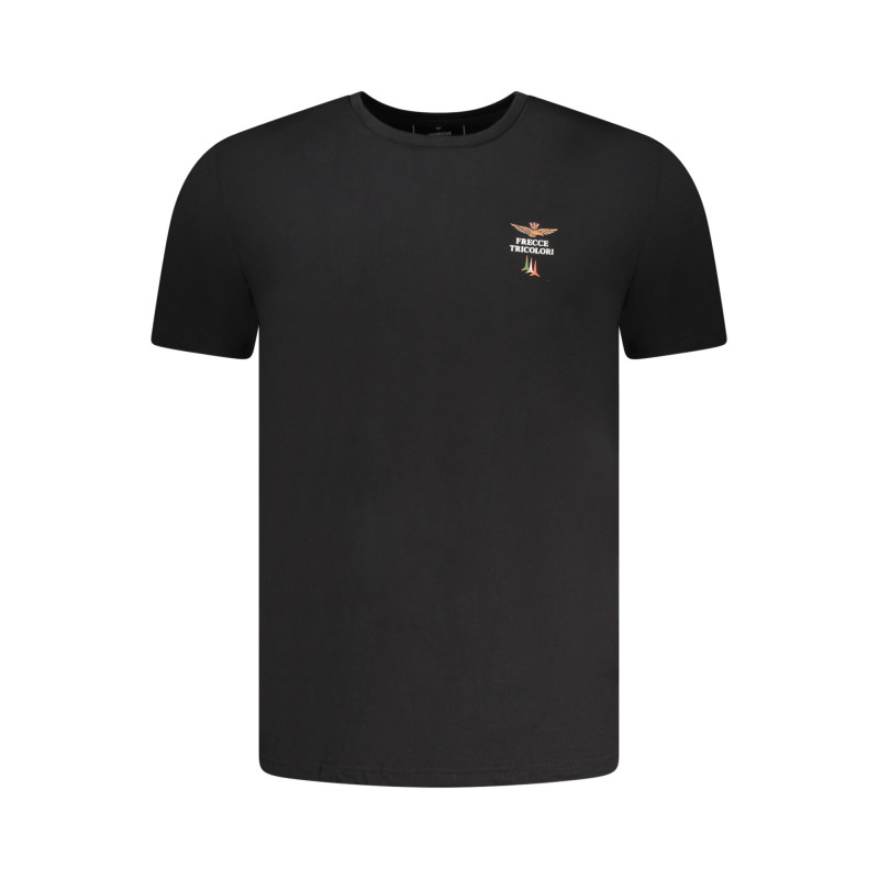 T-shirt noir pour homme AERONAUTICA MILITARE