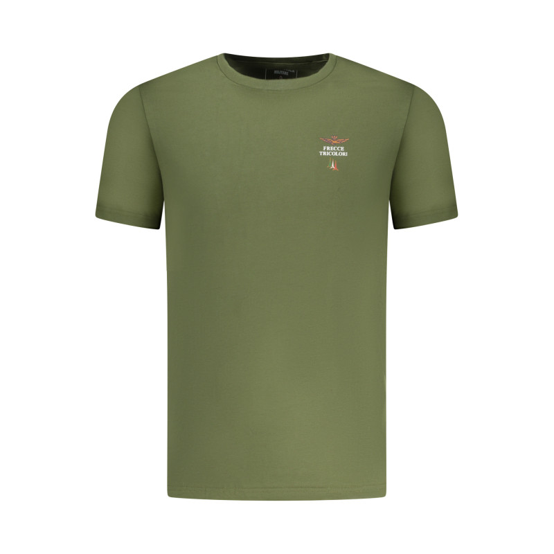 AERONAUTICA MILITARE MEN'S GREEN OUTDOOR T-SHIRT