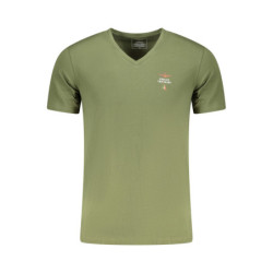 AERONAUTICA MILITARE MEN'S GREEN OUTDOOR T-SHIRT