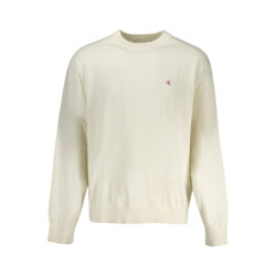 CALVIN KLEIN MEN'S WHITE SWEATER