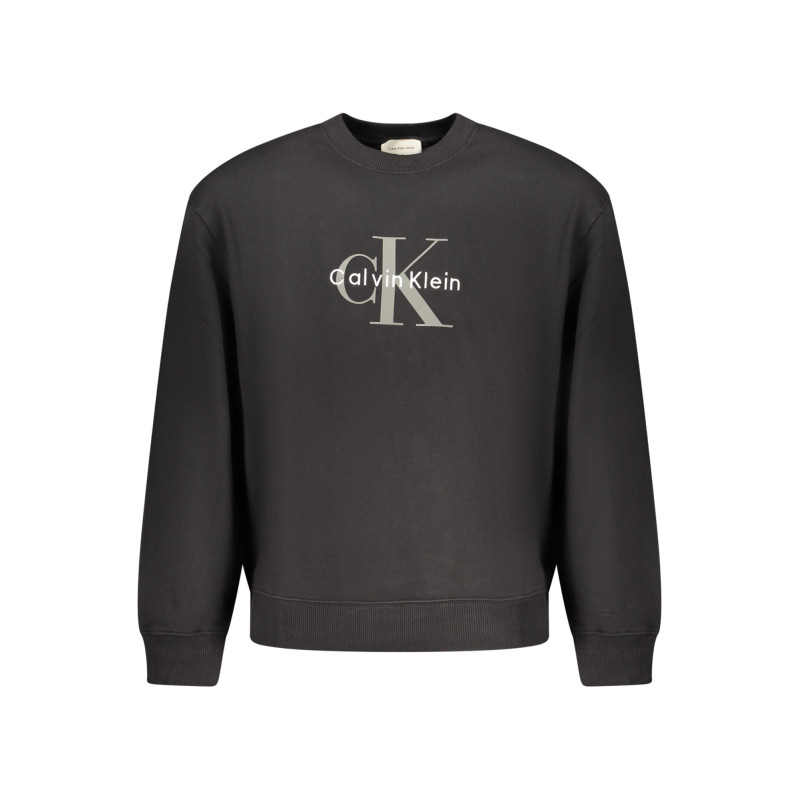 SWEAT-SHIRT NOIR À FERMETURE ÉCLAIR CALVIN KLEIN POUR HOMME
