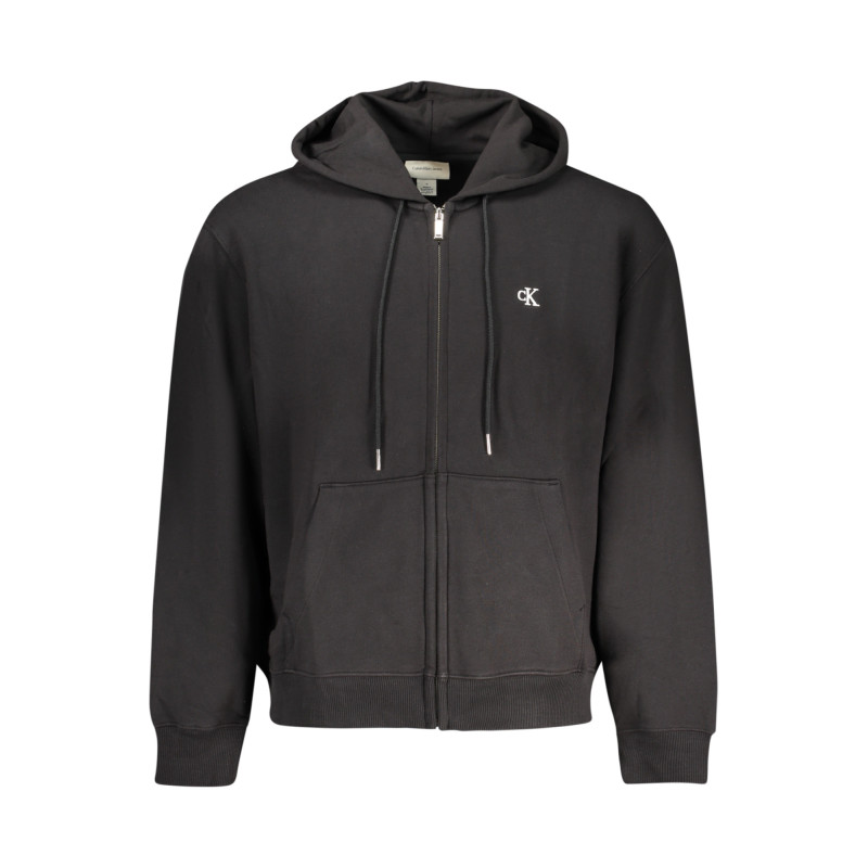 SUDADERA NEGRA CON CREMALLERA PARA HOMBRE CALVIN KLEIN