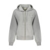 CALVIN KLEIN FELPA CON ZIP DONNA GRIGIO
