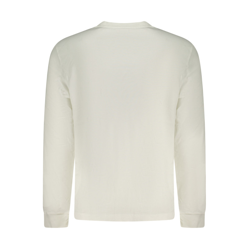 T-shirt blanc à manches longues pour homme Calvin Klein