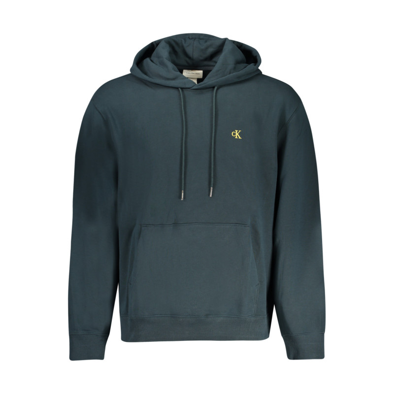 CALVIN KLEIN MEN'S BLUE ZIP-UP SWEATSHIRT