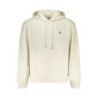Sweat-shirt zippé blanc pour homme Calvin Klein