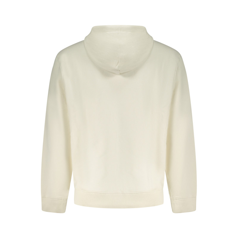 Sweat-shirt zippé blanc pour homme Calvin Klein