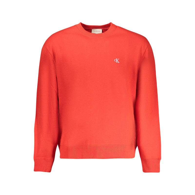 CALVIN KLEIN HERREN ROTES SWEATSHIRT MIT REISSVERSCHLUSS