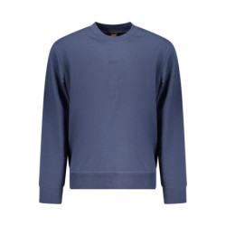 BOSS MEN'S BLUE ZIP-UP SWEATSHIRT
