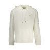 Sweat-shirt zippé blanc pour homme Calvin Klein