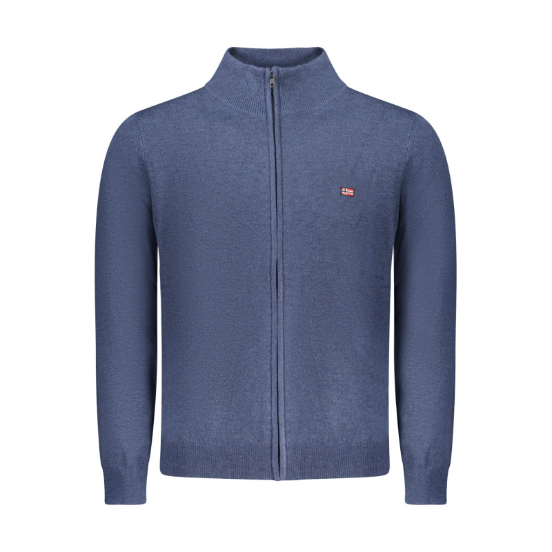 NORWEGEN 1963 HERREN BLAUER STRICKJACKE