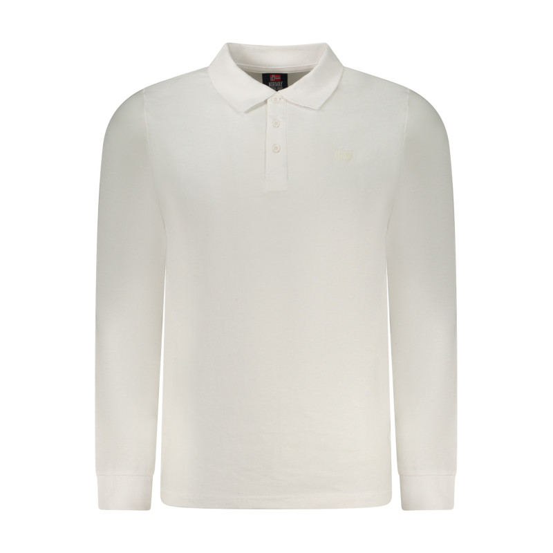 NORUEGA 1963 CAMISA POLO DE MANGA LARGA PARA HOMBRE BLANCA
