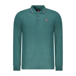 Polo à manches longues pour homme, Norvège 1963, vert