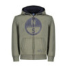 SUDADERA INFANTIL VERDE CON CREMALLERA NORTH SAILS