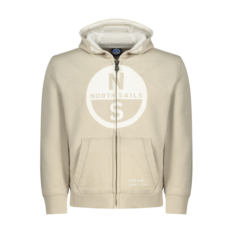 SWEAT-SHIRT FERMÉ BEIGE POUR ENFANTS NORTH SAILS