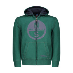 SUDADERA INFANTIL VERDE CON CREMALLERA NORTH SAILS