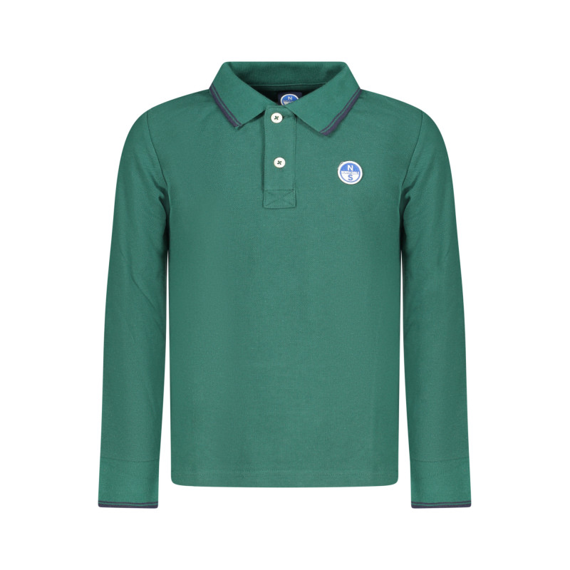NORTH SAILS CHILDREN'S LONG-SLEEVED POLO SHIRT, GREEN